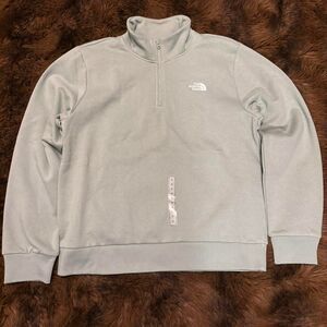 NWT The North Face Evolution Embroidered 1/4-Zip Sweatshirt Women’s M Green